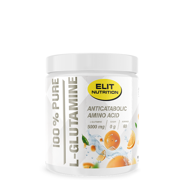 ELIT 100% Pure L-glutamine, 300 g, Orange