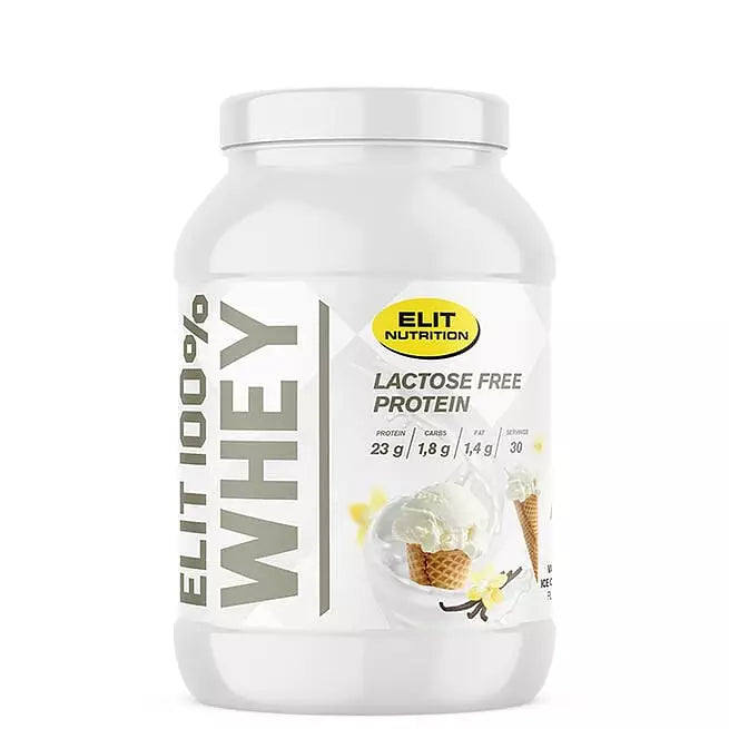 ELIT 100% Whey Protein Laktosfri - Vaniljglass, 900g