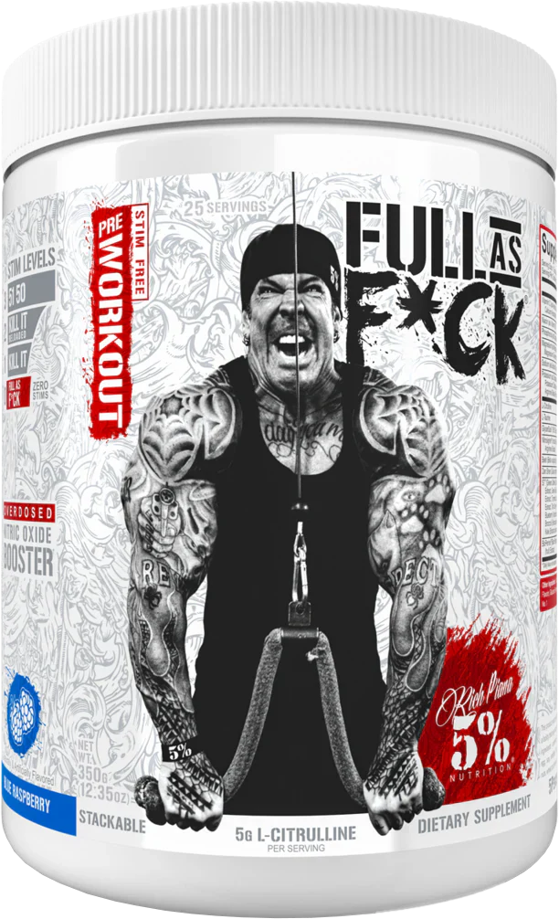 5% Nutrition Full As F*ck - 375 g Blue Raspberry