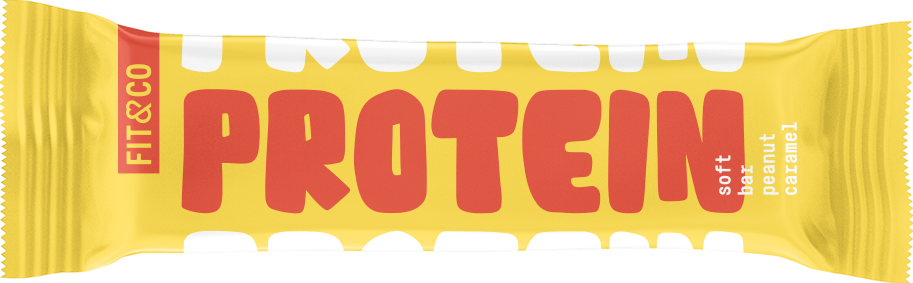Fit & Co Protein Soft Bar - 10 x 55 g - Peanut Caramel