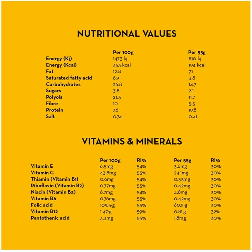 Fulfil Vitamin & Protein Bar - 15 x 55 g Chocolate Hazelnut Whip