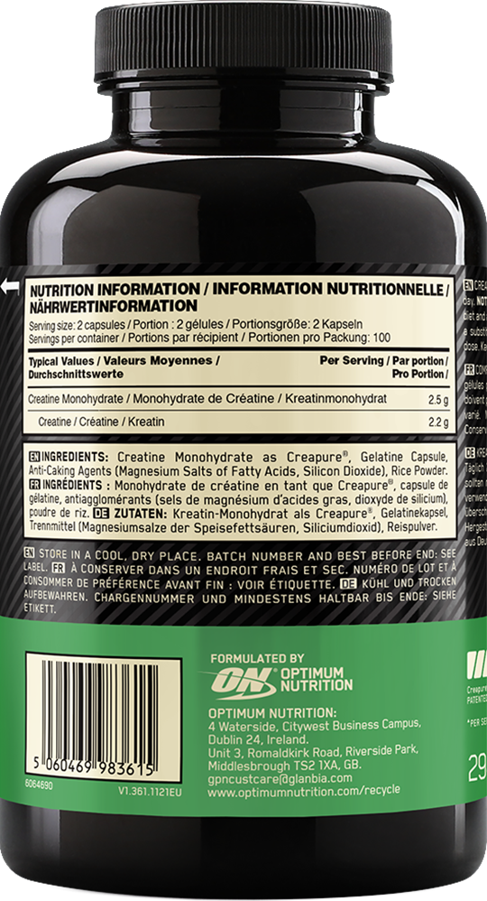 Optimum Nutrition Creatine - 200 caps