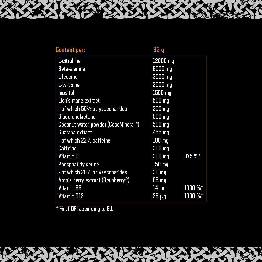 Viking Power Leviathan Hardcore PWO - 660 g Orange
