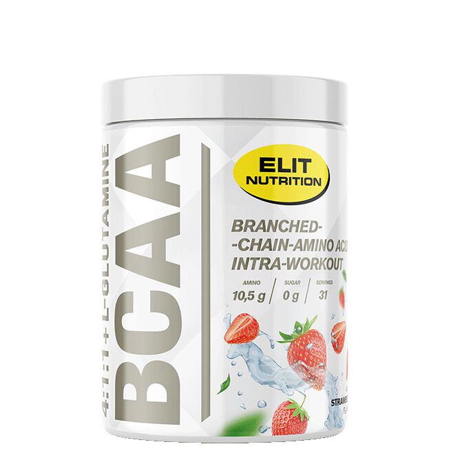 ELIT BCAA 4:1:1 + L-glutamine, 400 g, Strawberry