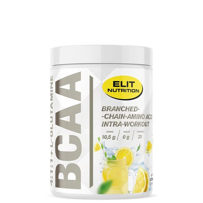ELIT BCAA 4:1:1 + L-glutamine, 400 g, Citrus