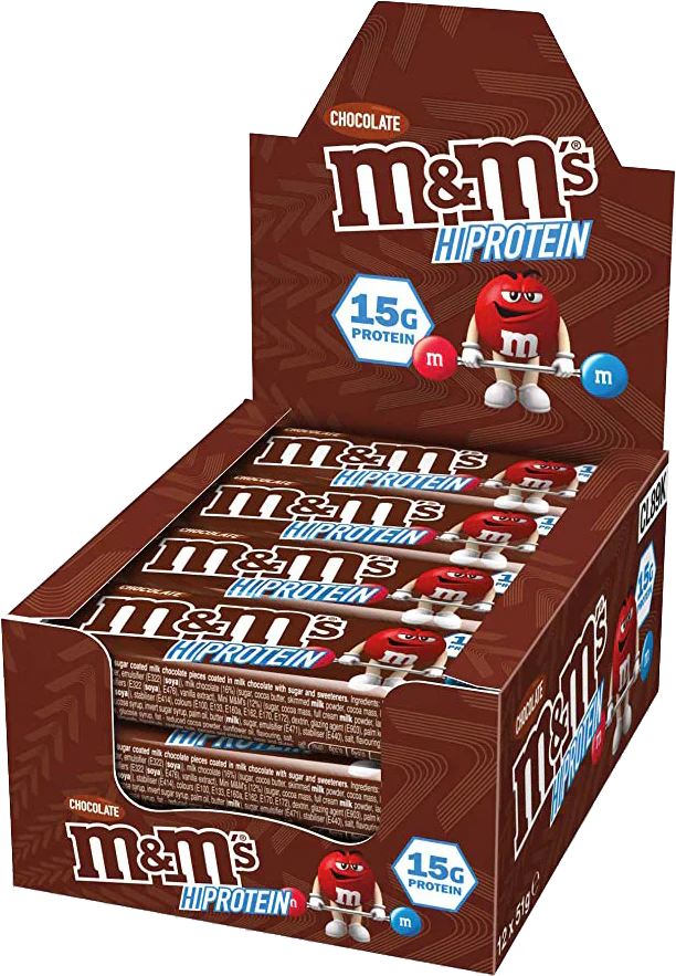 M&M's Protein Bar - 12 x 51 g Chocolate