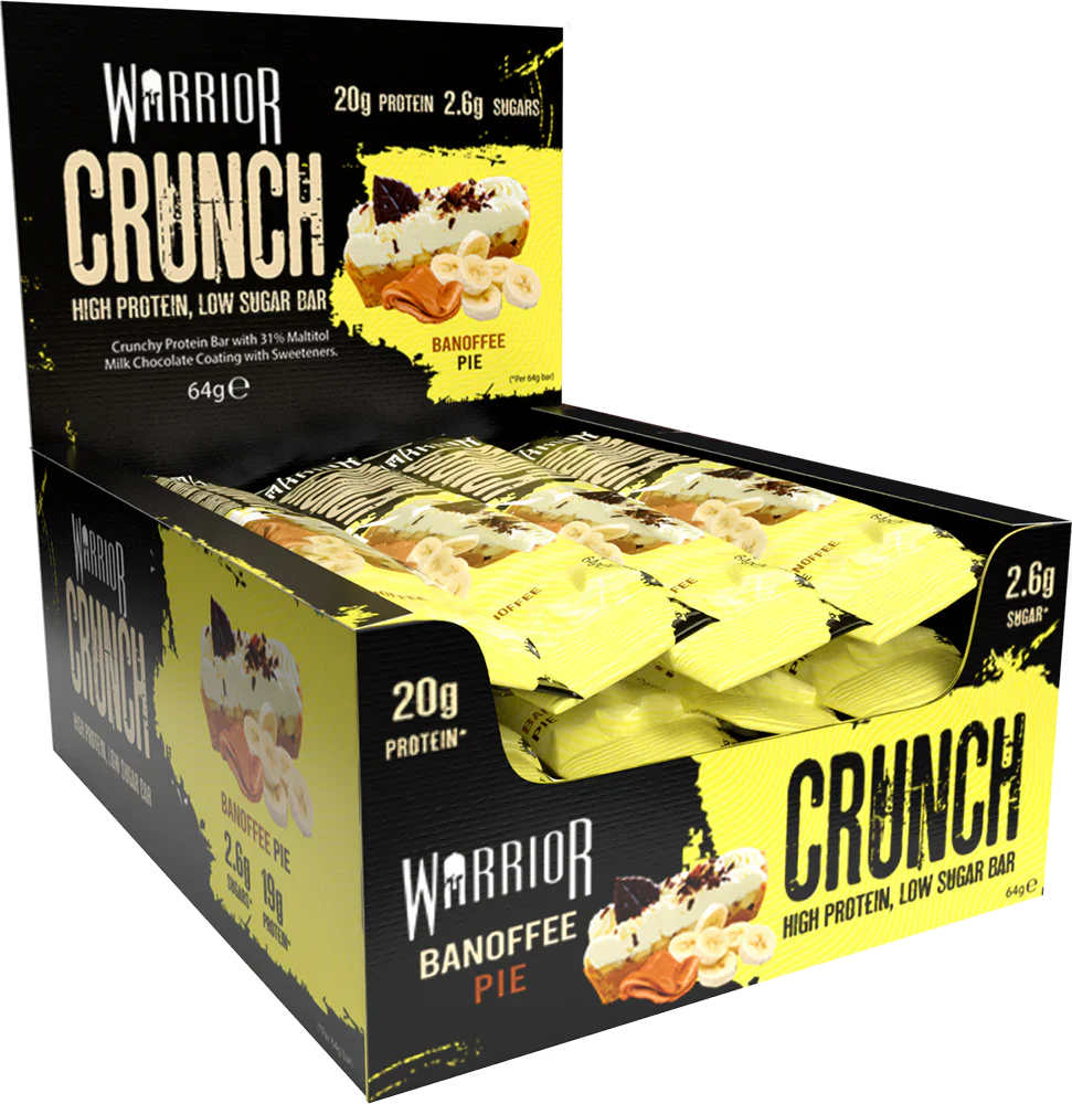 Warrior Crunch Bar - 12 x 64 g Banoffee Pie