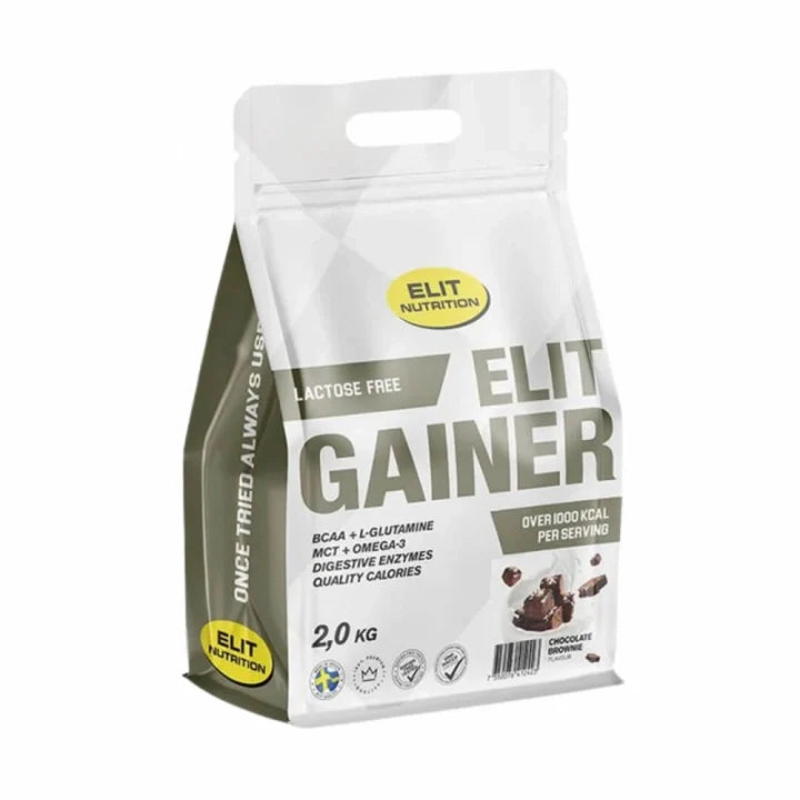 ELIT GAINER - Lactose free, 2000 g, Chocolate Brownie