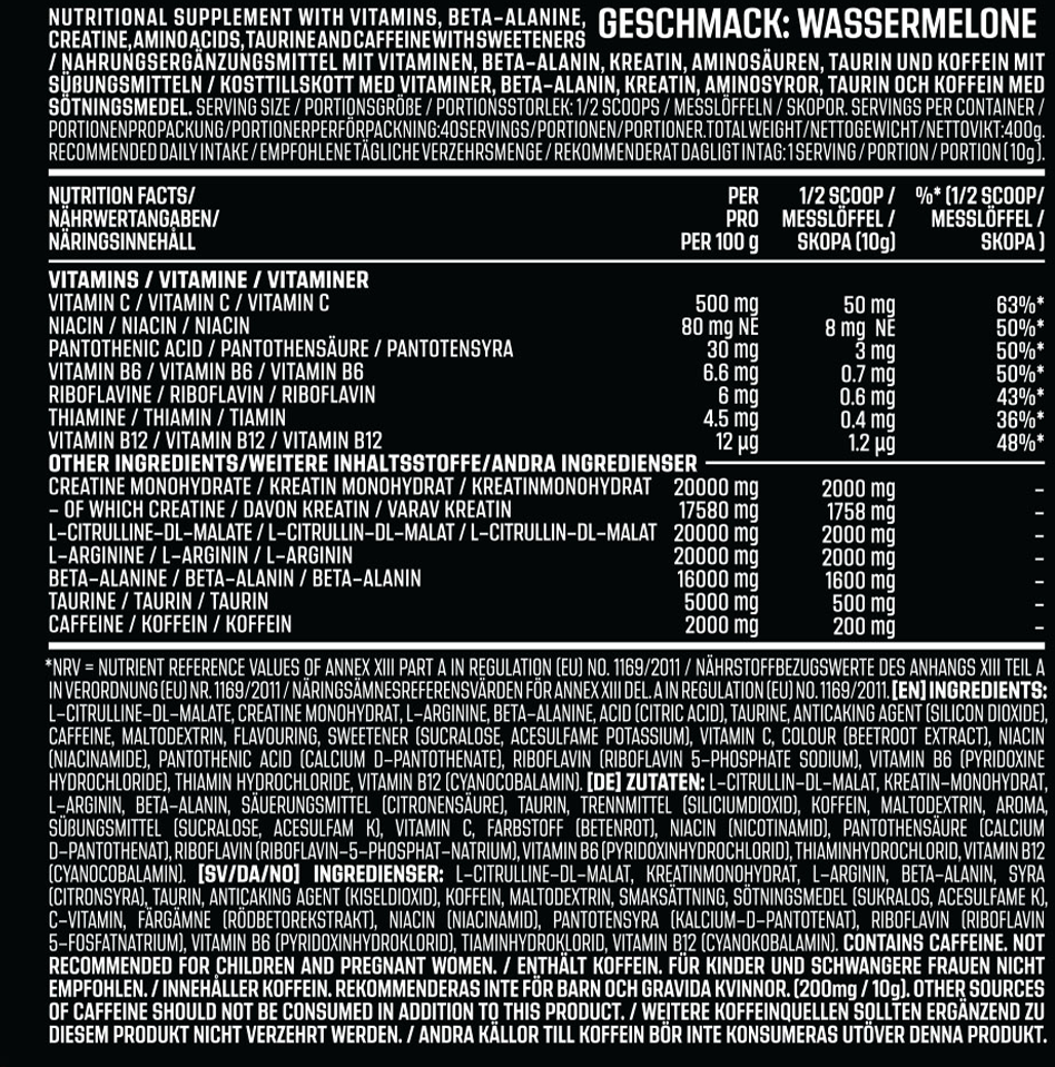 AK-47 Labs Schizo Pre-Workout - 400 g Eden's Apple