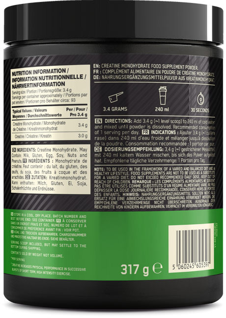 Optimum Nutrition Micronised Creatine Powder - 317 g