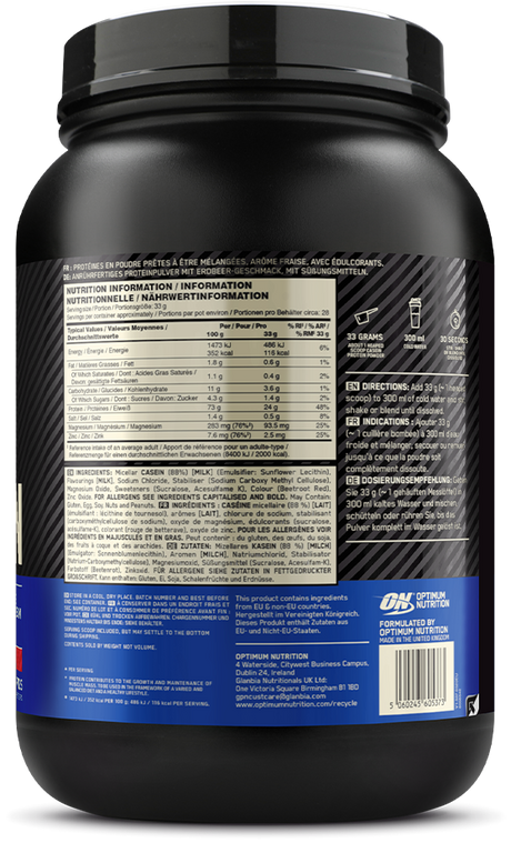 Optimum Nutrition Gold Standard 100% Casein - 900 g