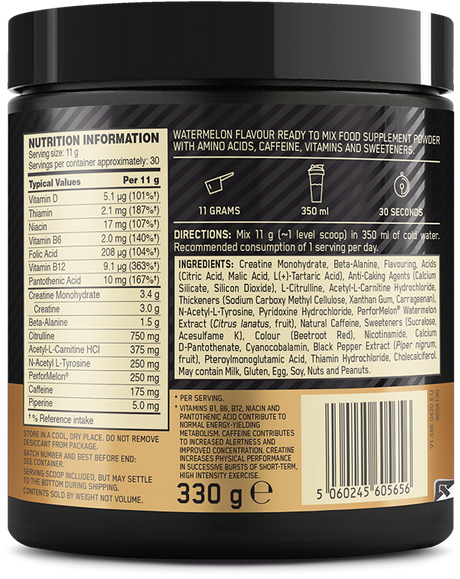 Optimum Nutrition Gold Standard Pre-Workout - 330 g Watermelon
