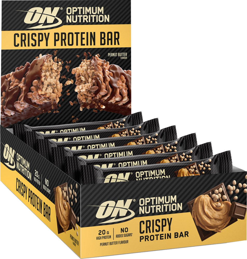 Optimum Nutrition Protein Crisp Bar - 10 x 65 g - Peanut Butter