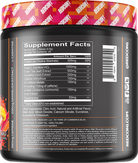 Redcon1 Double Tap - 232 g Strawberry Mango