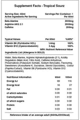 Warrior Rage Energy Shots - 12 x 60 ml Lemon Lime
