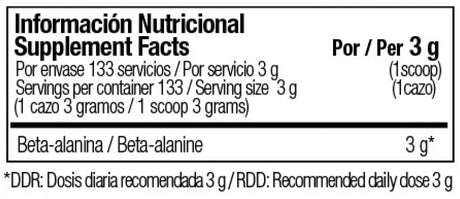 Zoomad One Raw Beta-Alanine - 400 g Wild Berries